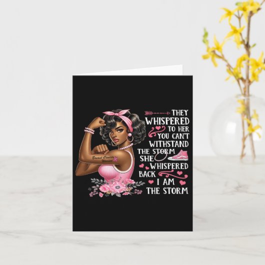 Kanker Ik ben het Storm Zwarte Vrouwen We Draag Ro Kaart (Gele Bloem)