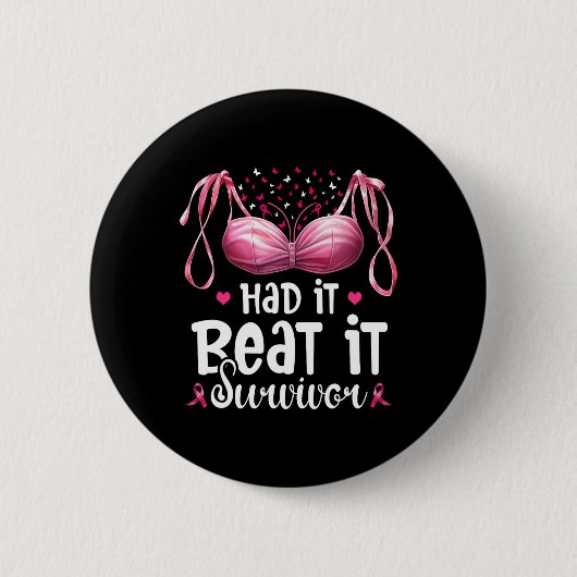 Kanker Ik Had Het Ik Heb Het Overleefd Overlevende Ronde Button 5,7 Cm (Voorkant)
