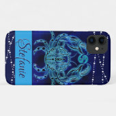 Kanker in Dark Blue Hoesje-Mate iPhone Case (Achterkant (horizontaal))