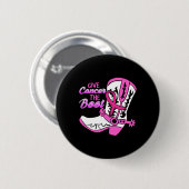 Kanker in de boot ronde button 5,7 cm (Voorkant /achterkant)