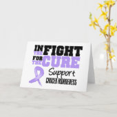 Kanker in de strijd voor de kuur kaart (Gele Bloem)