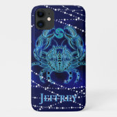 Kanker in donkerblauw II Case-Mate iPhone Case (Achterkant)