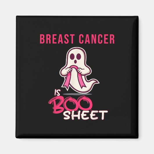 Kanker Is Boo Sheet Bewustzijnsmaand Magneet (Voorkant)