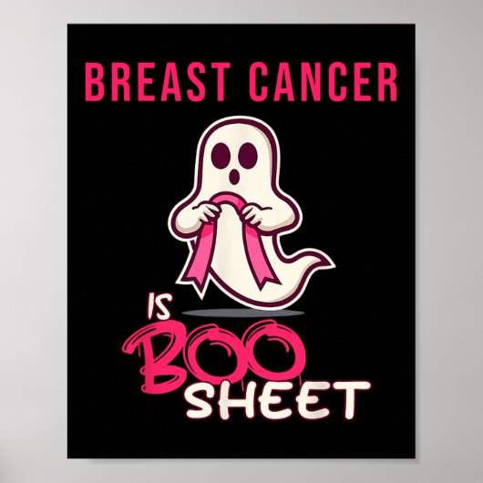 Kanker Is Boo Sheet Bewustzijnsmaand Poster (Voorkant)