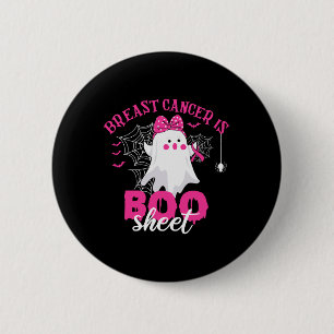 Kanker Is Boo Sheet Borstkanker Strijder Halloween Ronde Button 5,7 Cm