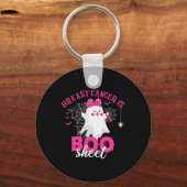 Kanker Is Boo Sheet Borstkanker Strijder Halloween Sleutelhanger (Voorkant)