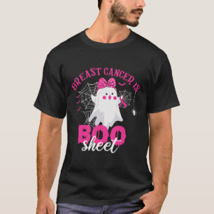 Kanker Is Boo Sheet Borstkanker Strijder Halloween T-shirt