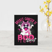 Kanker Is Boo Sheet Halloween Borstkanker Bewustzi Kaart (Gele Bloem)