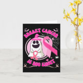 Kanker Is Boo Sheet Halloween Borstkanker Bewustzi Kaart (Gele Bloem)