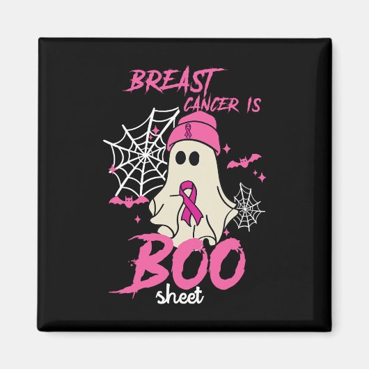 Kanker Is Boo Sheet Halloween Borstkanker Bewustzi Magneet (Voorkant)