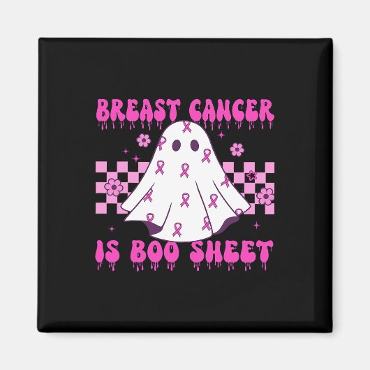 Kanker Is Boo Sheet Halloween Magneet (Voorkant)