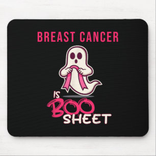 Kanker is de maand van het Boo Sheet Awareness Muismat