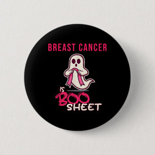 Kanker is de maand van het Boo Sheet Awareness Ronde Button 5,7 Cm