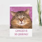 Kanker is een grappige kat kaart (Voorkant)