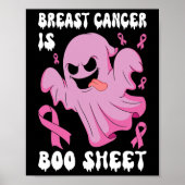 Kanker is een hoeslaken Halloween borstkanker bewu Poster (Voorkant)