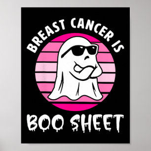 Kanker is een hoeslaken Halloween borstkanker bewu Poster