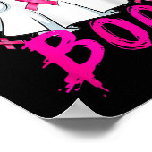 Kanker is een hoeslaken Halloween borstkanker bewu Poster (Hoek)