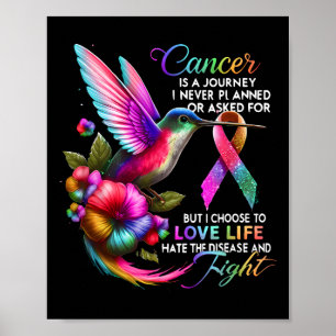 Kanker is een reis die ik nooit heb gepland of gev poster