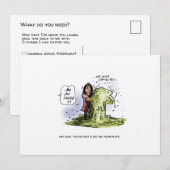 Kanker is een rommeltje Funny Cancer Cartoon Brief (Voorkant / Achterkant)