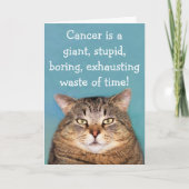 Kanker is een stoutmoedige aanmoediging kaart (Voorkant)
