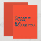 Kanker is hard, maar jij ook Kaart (Voorkant / Achterkant)