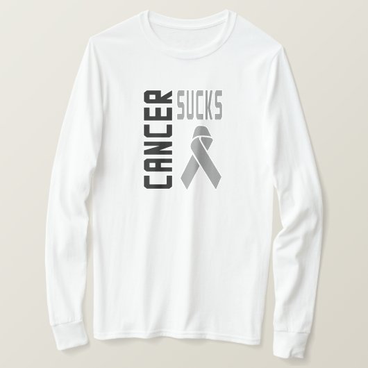 Kanker is waardeloos t-shirt (Design voorkant)