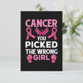 Kanker je hebt de verkeerde handschoenen van het m bedankkaart (Staand voorkant)