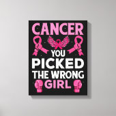 Kanker je hebt de verkeerde handschoenen van het m canvas afdruk (Voorkant)