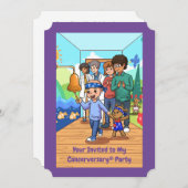 _____ Kanker Jubileum Feestuitnodigingen Kaart (Voorkant / Achterkant)