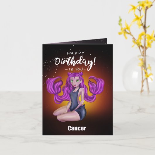 Kanker Kaart (Gele Bloem)