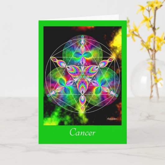 Kanker Kaart (Gele Bloem)