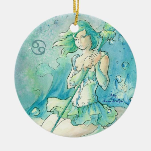 Kanker Keramisch Ornament (Voorkant)