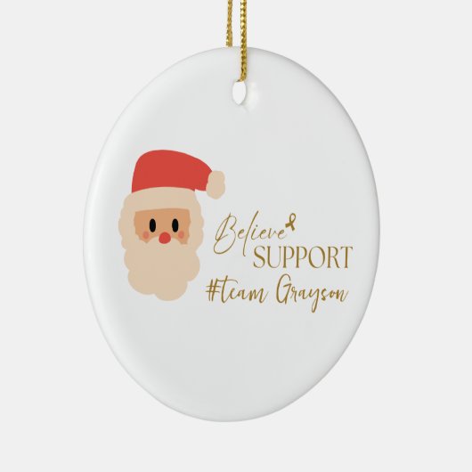 kanker. Kerst Aangepaste #team naam Ornamenten (Rechts)