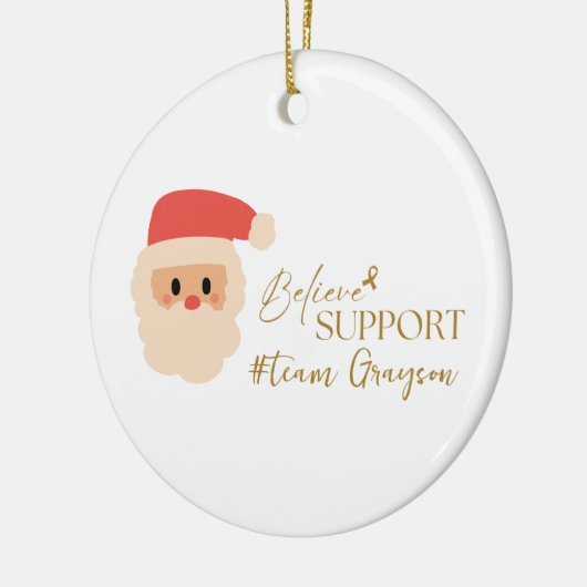 kanker. Kerst Aangepaste #team naam Ornamenten (Links)