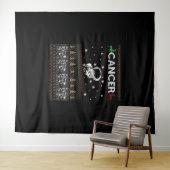 Kanker Kerst Lelijke trui Wandkleed (In Situ (horizontaal))