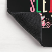 Kanker Kerst Roze Lint Kerstman Slede Rendier Muismat (Hoek)