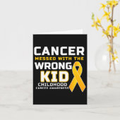 Kanker knoeide met het verkeerde Kind kinderkanker Kaart (Gele Bloem)