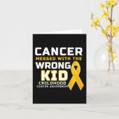 Kanker knoeide met het verkeerde Kind kinderkanker Kaart (Gele Bloem)
