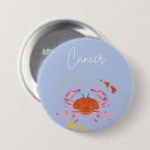 Kanker knop badge ronde button 7,6 cm (Voorkant /achterkant)