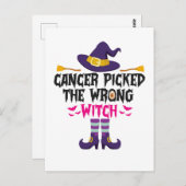 Kanker koos de verkeerde heks Grappig Halloween ca Briefkaart (Voorkant / Achterkant)
