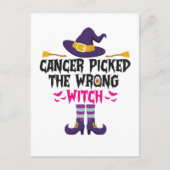 Kanker koos de verkeerde heks Grappig Halloween ca Briefkaart (Voorkant)