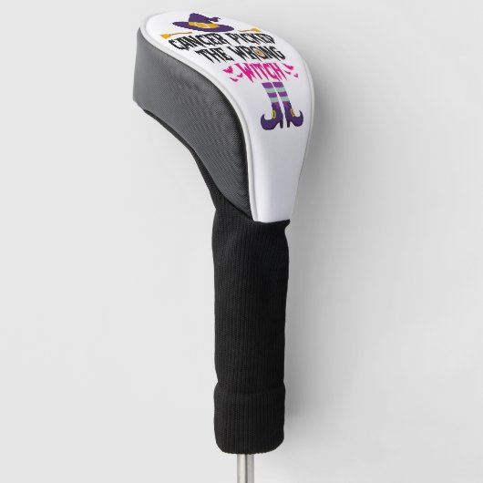 Kanker koos de verkeerde heks grappig Halloween ca Golfheadcover (Schuin)