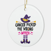 Kanker koos de verkeerde heks Grappig Halloween ca Keramisch Ornament (Links)