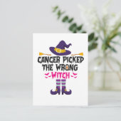 Kanker koos de verkeerde heks Grappig Halloween Ge Briefkaart (Staand voorkant)