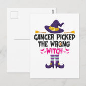 Kanker koos de verkeerde heks Grappig Halloween Ge Briefkaart (Voorkant / Achterkant)