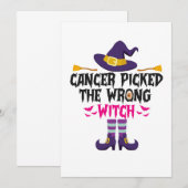 Kanker koos de verkeerde heks Grappig Halloween Ge Kaart (Voorkant / Achterkant)