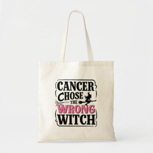 Kanker koos de verkeerde heks Halloween bewustzijn Tote Bag