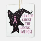 Kanker koos de verkeerde heks keramisch ornament (Links)