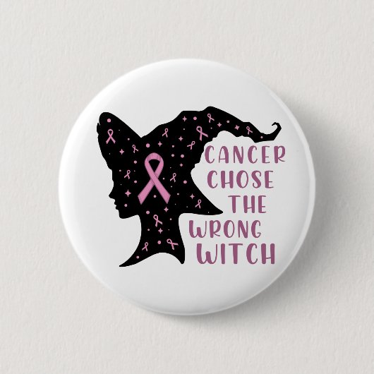 Kanker koos de verkeerde heks ronde button 5,7 cm (Voorkant)