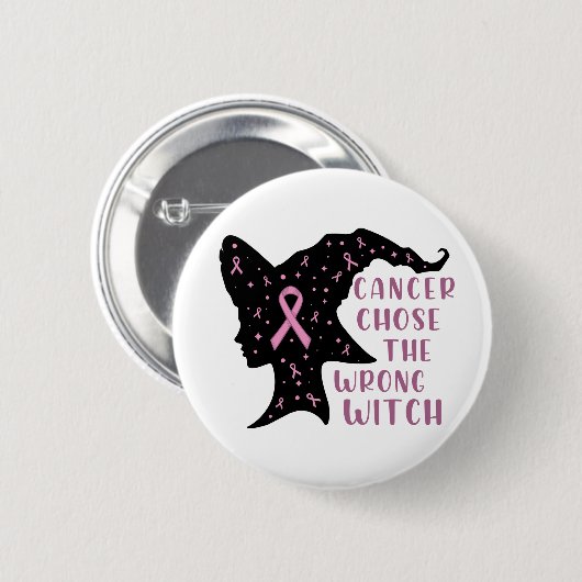 Kanker koos de verkeerde heks ronde button 5,7 cm (Voorkant /achterkant)